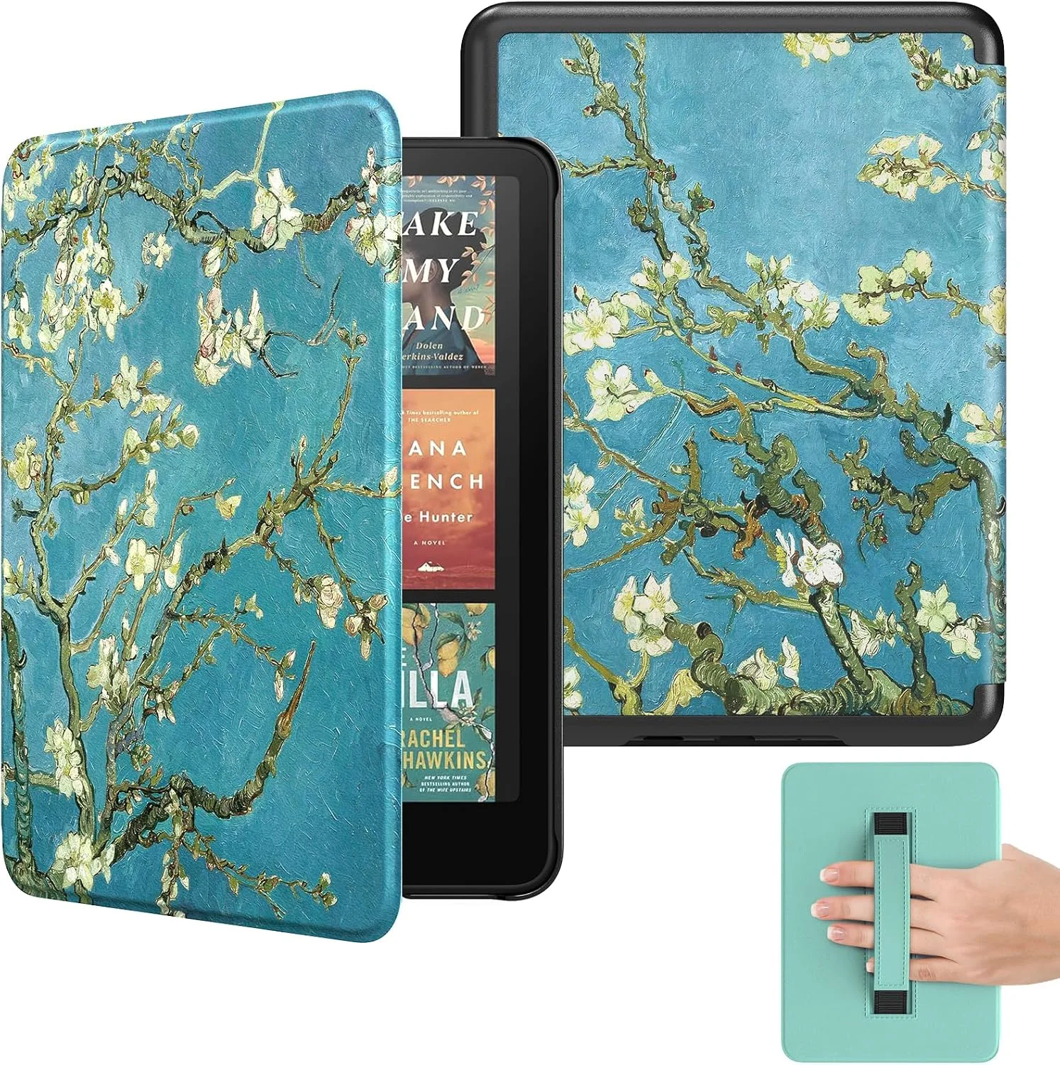 MoKo Case for 7" Kindle Paperwhite 12th Gen 2024, Apricot Blossom