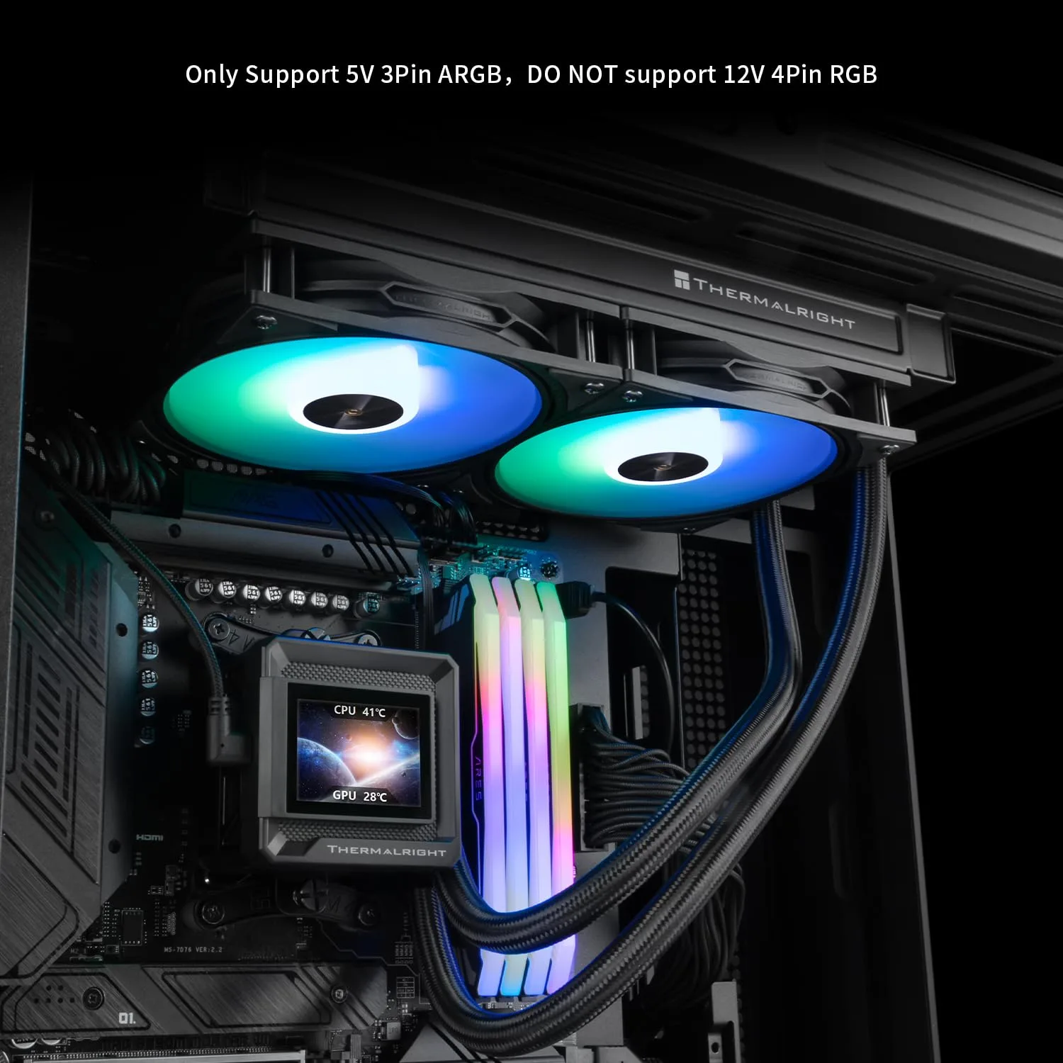 Thermalright FW 240 SE ARGB Black-360mm AIO CPU Liquid Cooler