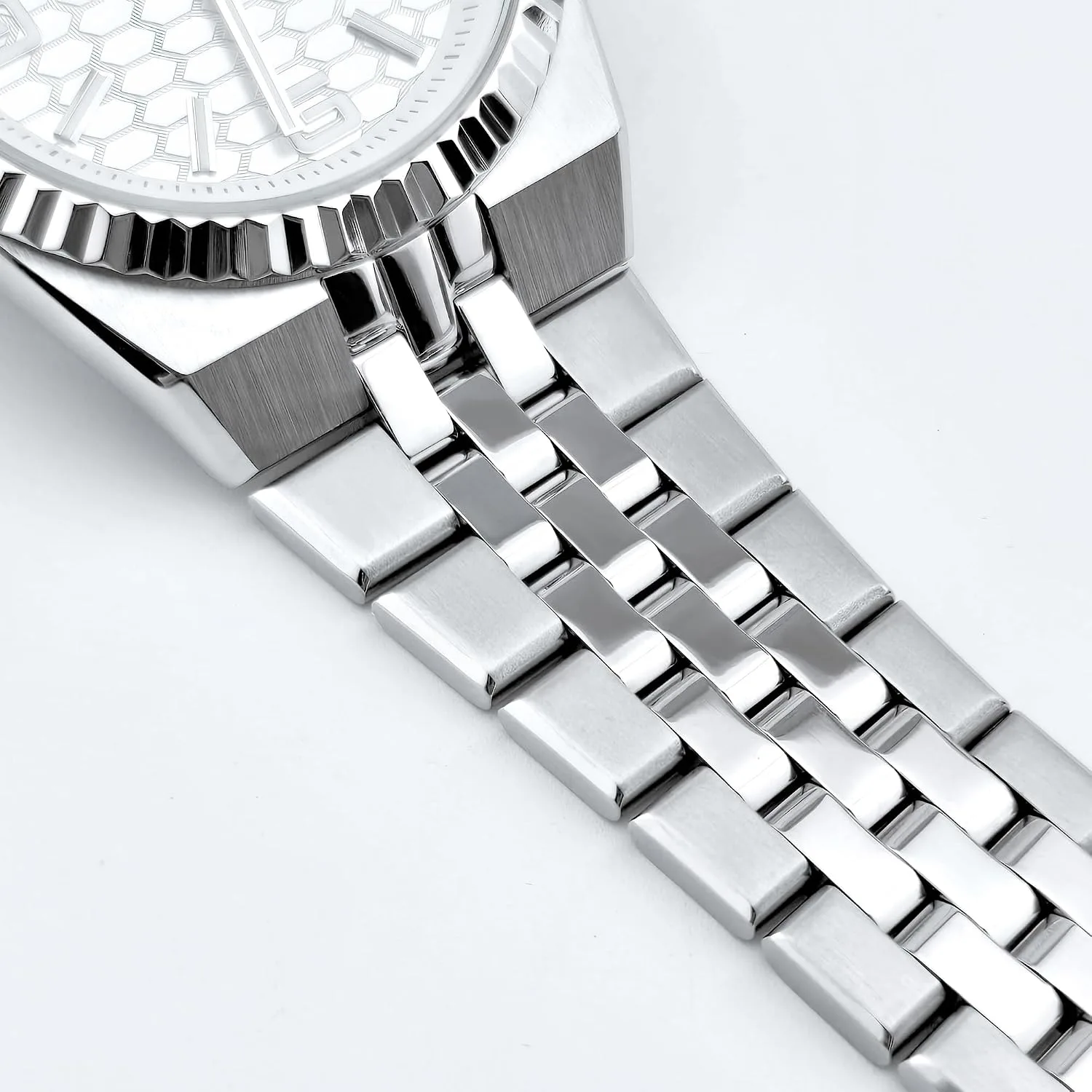 Corgeut Automatic Diver Watch for Men - 40mm Sapphire Crystal, 100M Water Resistant, Luminous Honeycomb Dial, Japanese Mechanical Movement, Stainless Steel