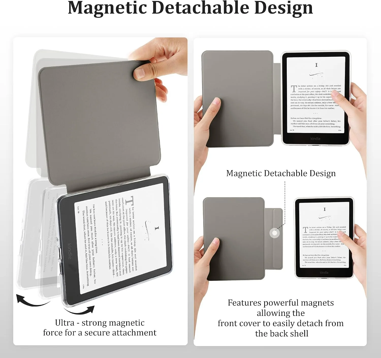 SESENSE Magnetic Case for 7'' Kindle Paperwhite 12th Gen 2024 & Colorsoft