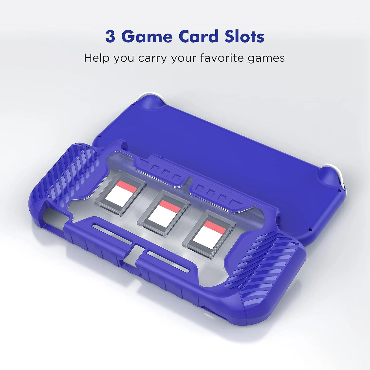 KIWIHOME Protective Case for Switch Lite 2019, with Thumb Grip Caps