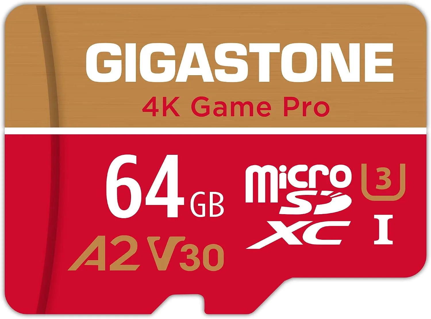 【for Switch 1 Only】 GIGASTONE 64GB Micro SD Card, 4K Game Pro, MicroSDXC Memory Card for Gaming Console, Security Camera, UHD Video, up to 95/35MB/s, UHS-I U3 A2 V30 【5-Yrs Free Data Recovery】