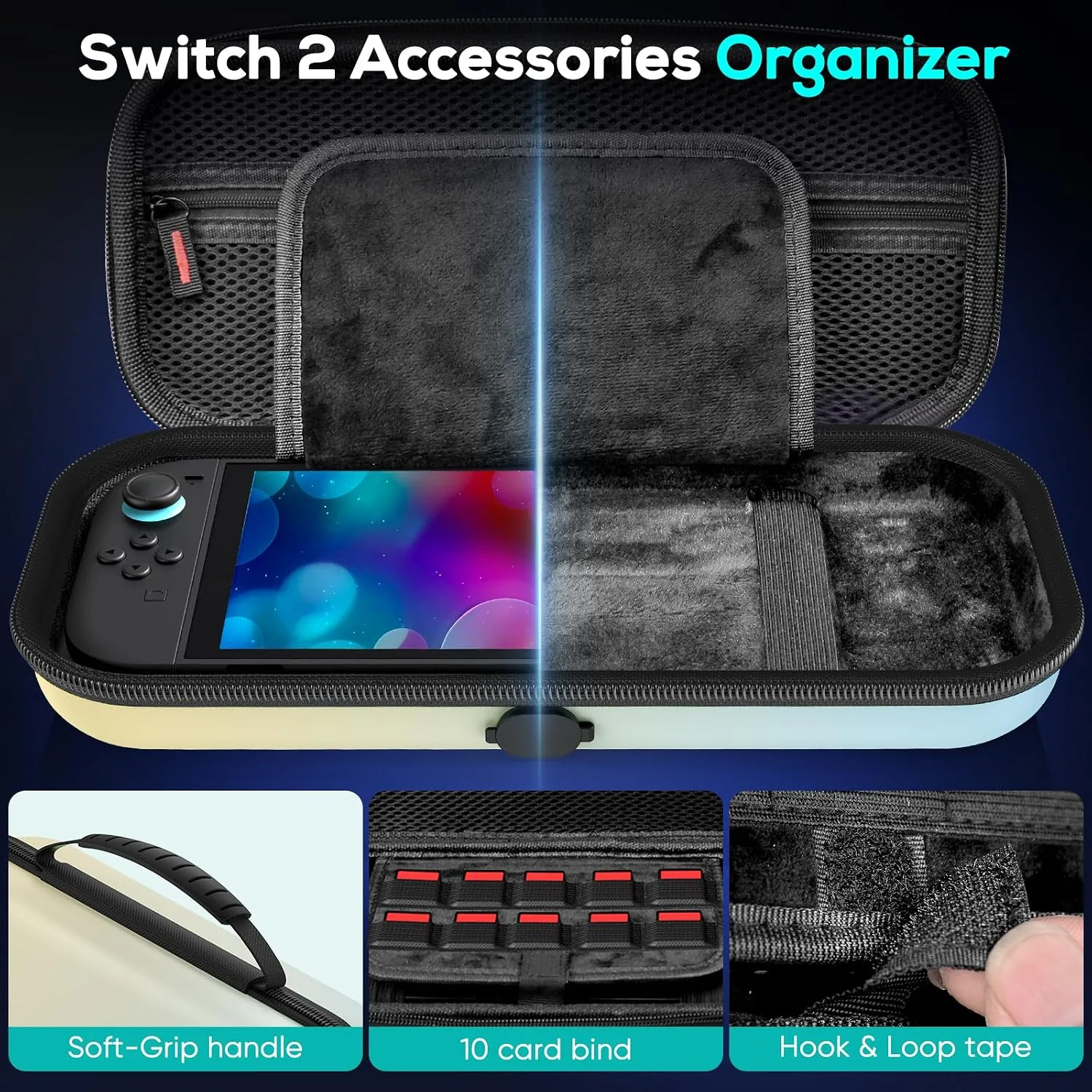 Auarte [Charge Inside] Carrying Case for Switch 2 Console (2025)/OLED