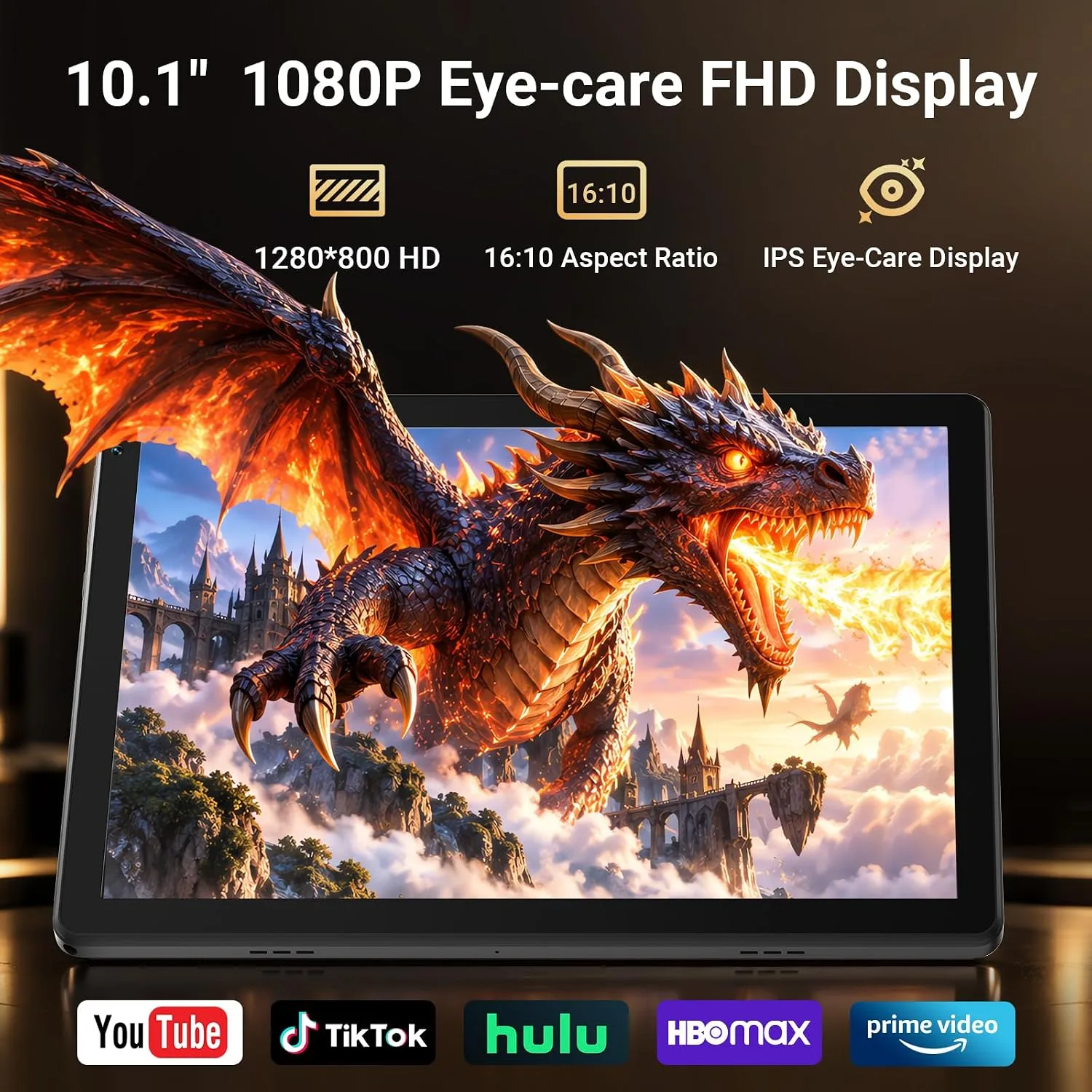Android 16 Tablet 10 Inch, Octa-Core, 36GB RAM 128GB ROM 1TB,WiFi 6, BT 5.4