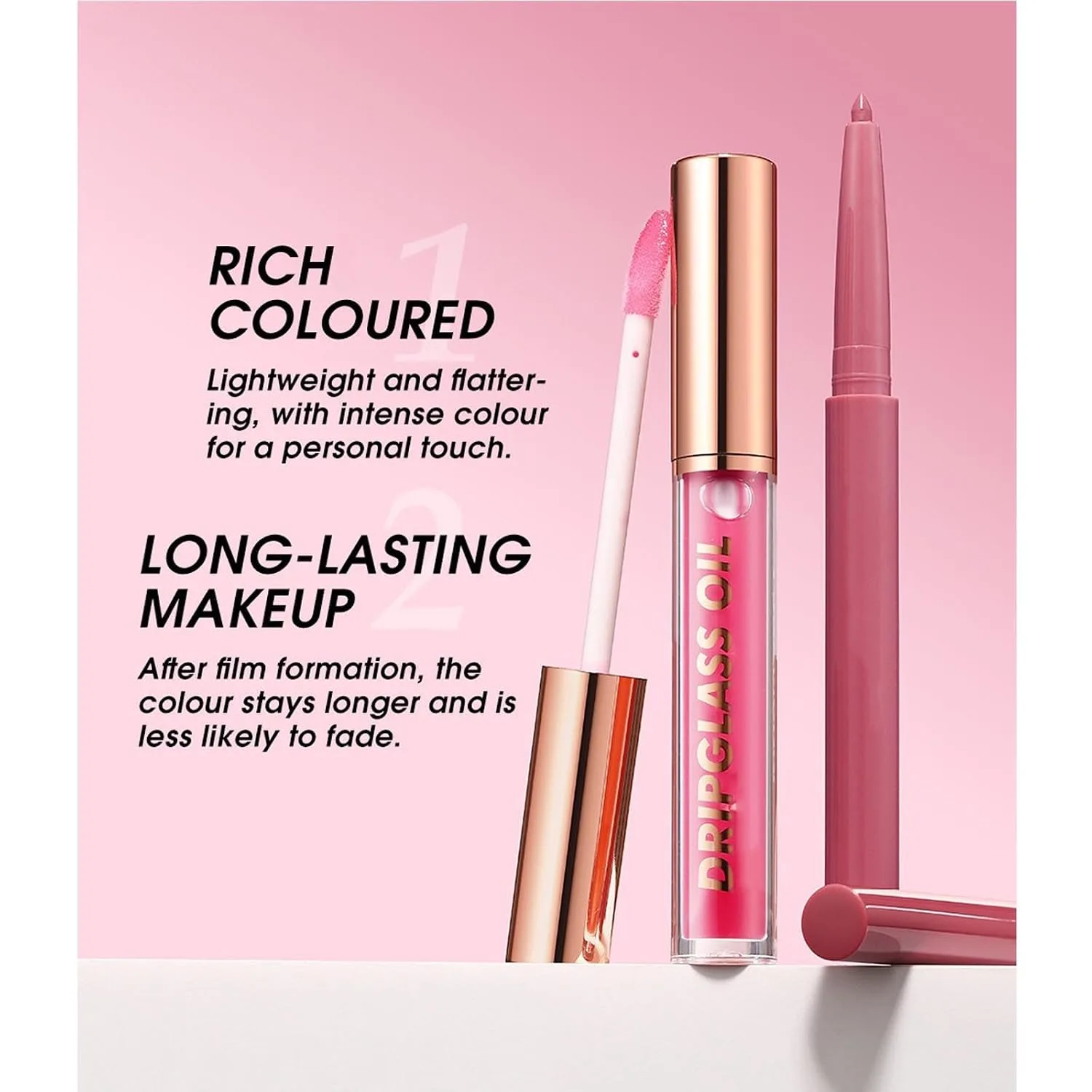 Lip Liner And Drip Gloss Lip Oil Set, 6 Shades Creamy Lip Makeup Kit For Beginner Long Lasting Dewy Lip Look (12#)