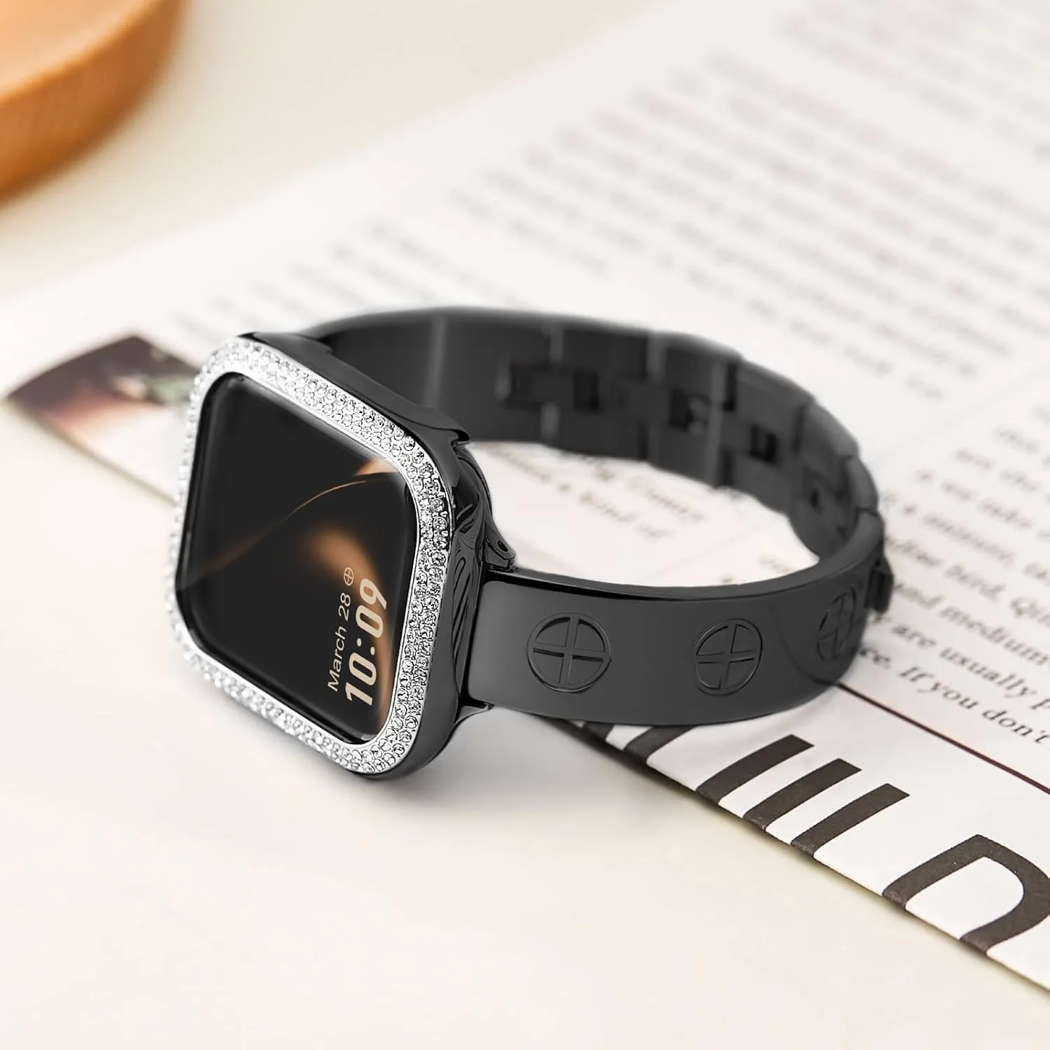 Missair Compatible with Apple Watch Band 38mm 40mm 41mm 42mm 44mm 45mm 46mm 49mm, Stainless Steel Metal Strap Women Dressy Bracelet Wristband for iWatch Series 11 10 9 8 7 6 5 4 3 2 1 SE Ultra