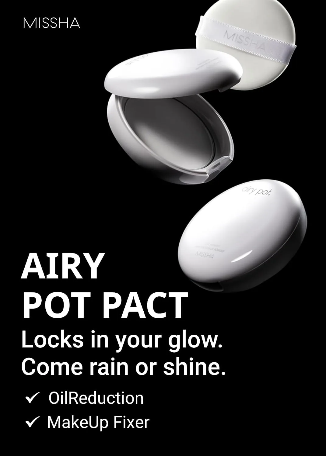 MISSHA Airy Pot Pressed Translucent Powder Pact Setting Powder 0.176 oz