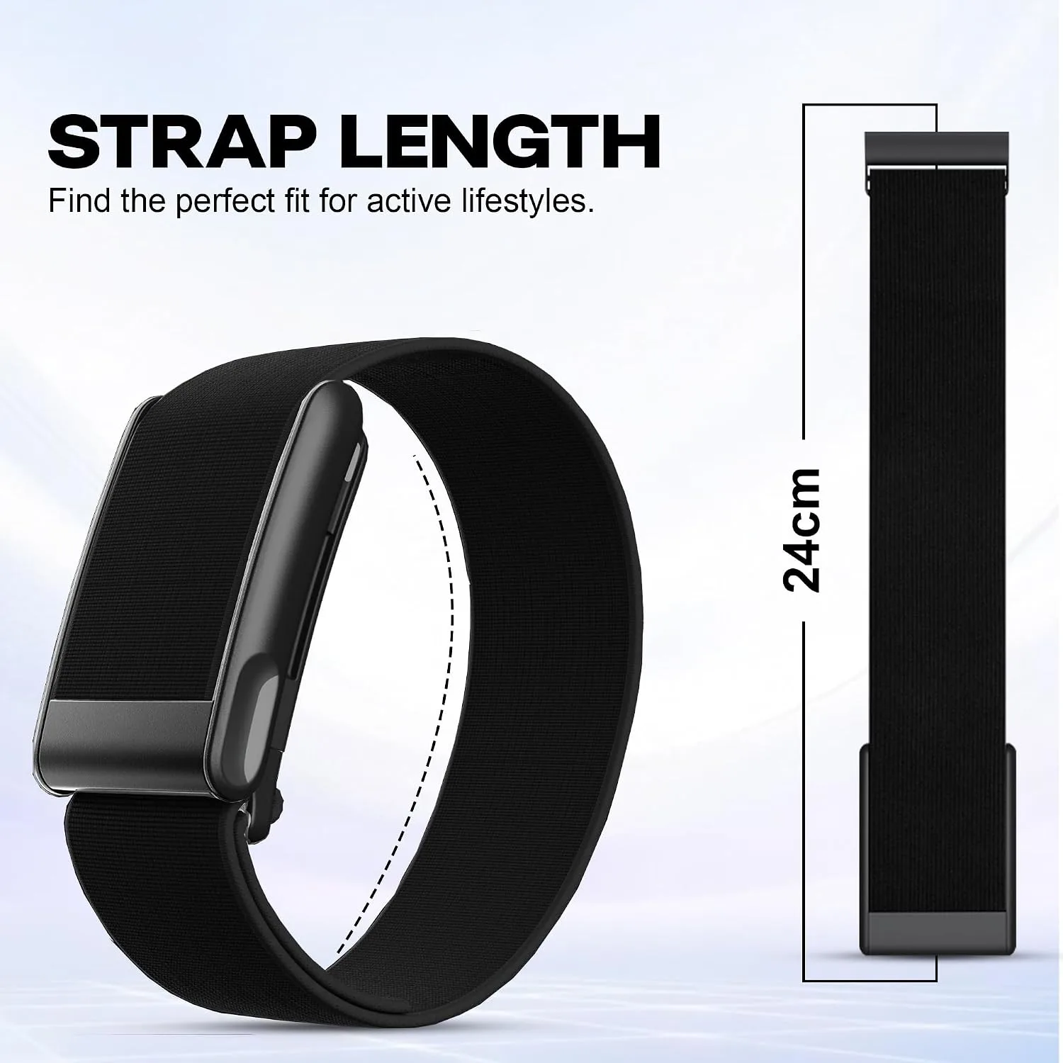 DADO HydroKnit Waterproof Nylon Sport Band Compatible with WHOOP 5.0, One, Peak, and Life | Elastic, Fast-Drying, Water-Resistant, and Comfortable Strap for Active Lifestyles
