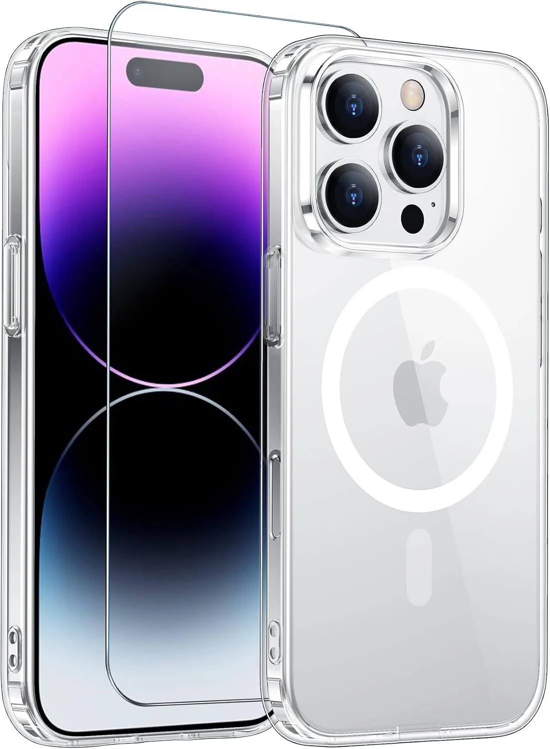 Funda para iPhone 14 Pro Max Temdan con protector de pantalla transparente