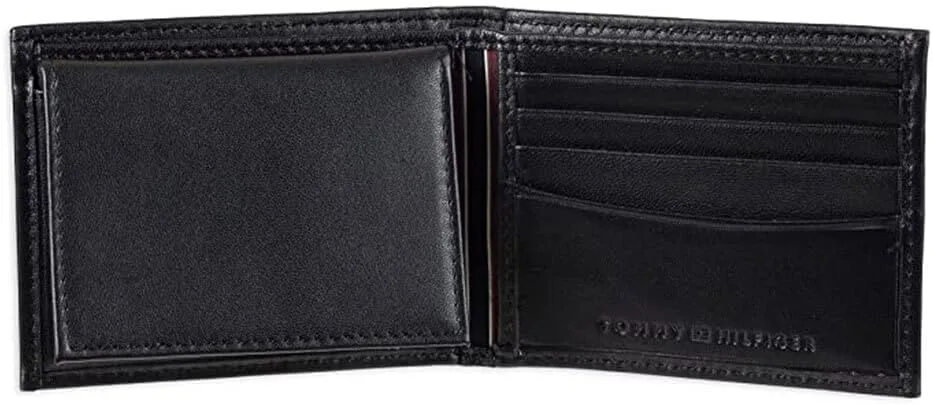 Tommy Hilfiger Men's Leather Orson RFID Bifold Wallet with Removable Passcase