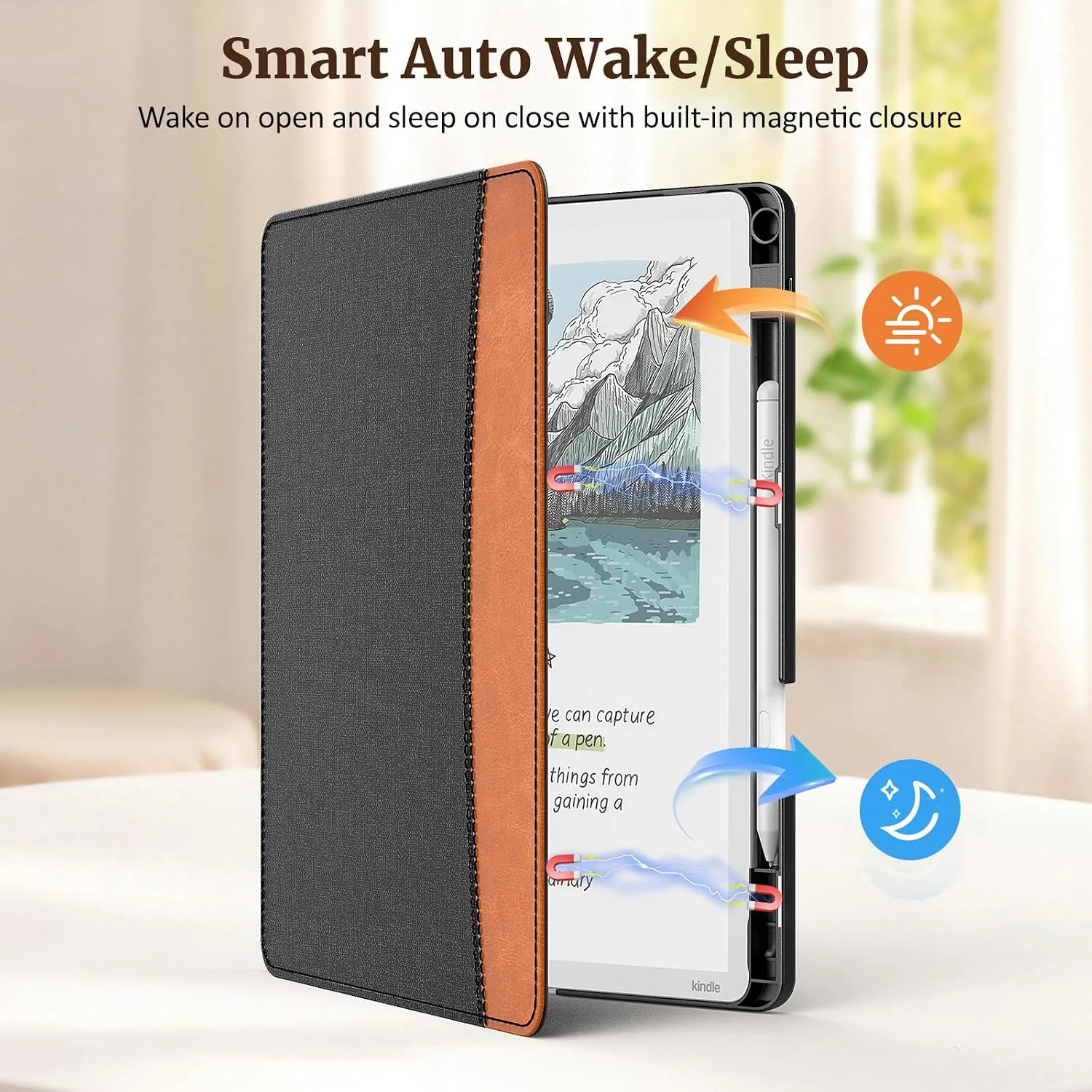 MoKo Stand Case for 11" Kindle Scribe 2025 3rd Generation, Dual Color