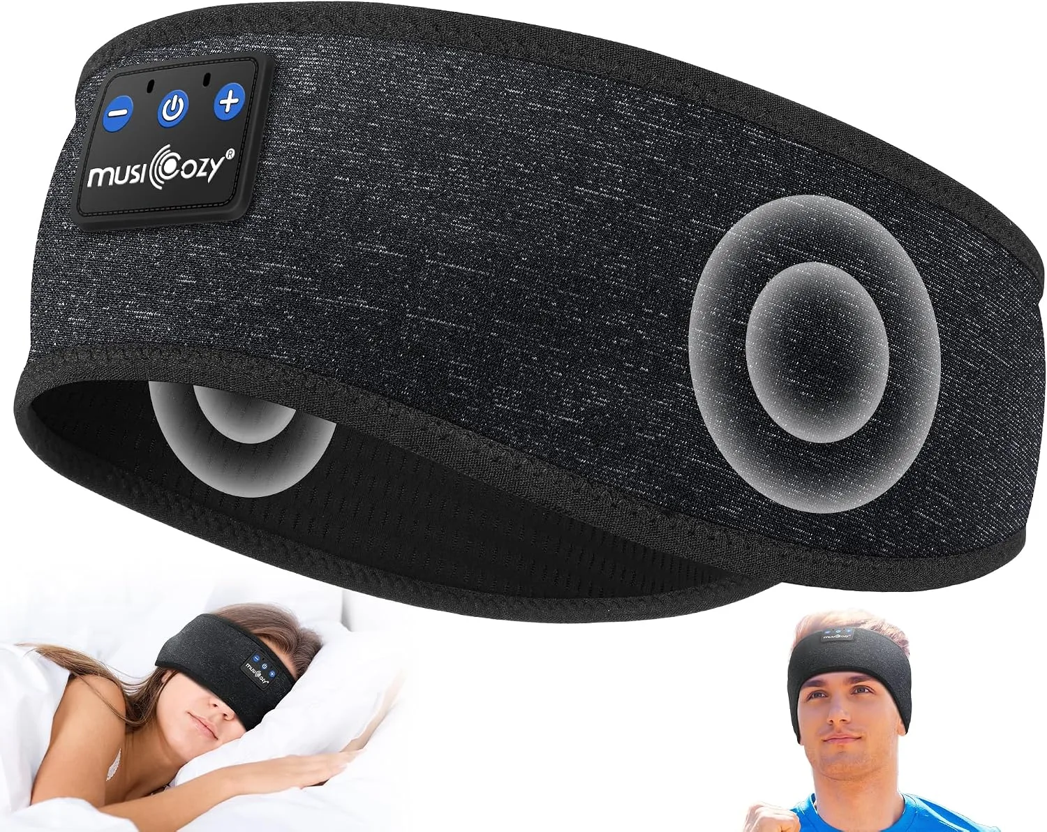 MUSICOZY Bluetooth 5.4 Sleep Headphones Headband Sports Wireless Audio
