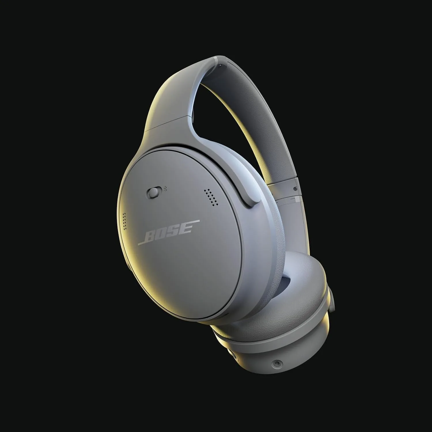 Bose QuietComfort Headphones Bundle with Fast Charger - Wireless Bluetooth Over-Ear Noise Cancelling Headphones with Mic, USB-C Charging, Deep Bass, Up to 24 Hours Playtime (Moonlight Grey)