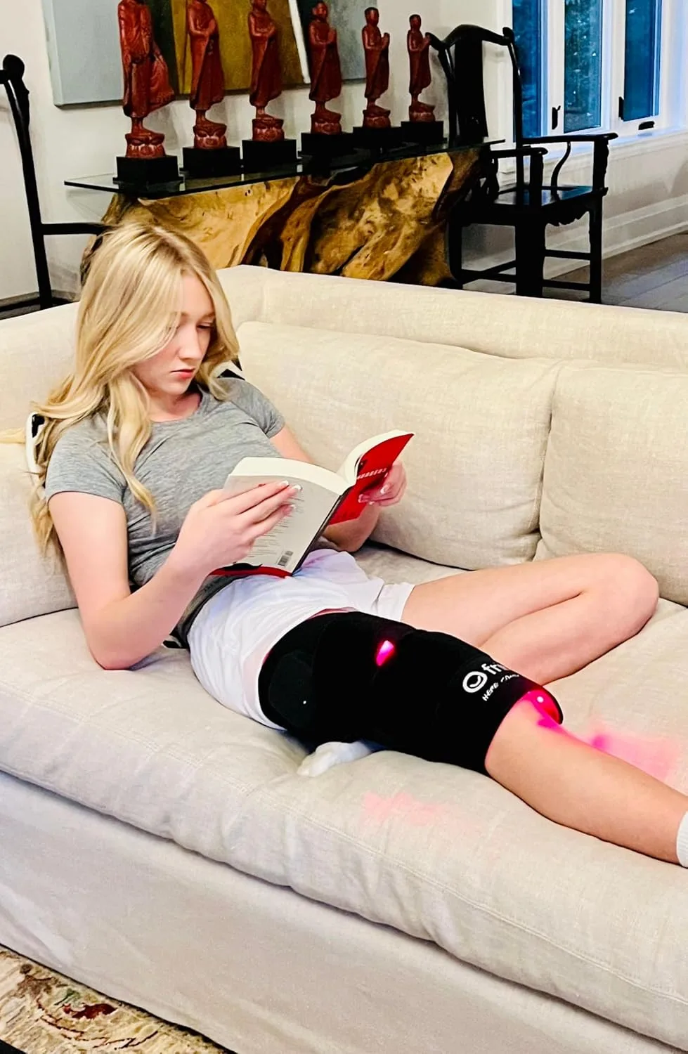 Fringe Red Light Therapy Long Wrap, Wireless, 660nm & 850nm Infrared