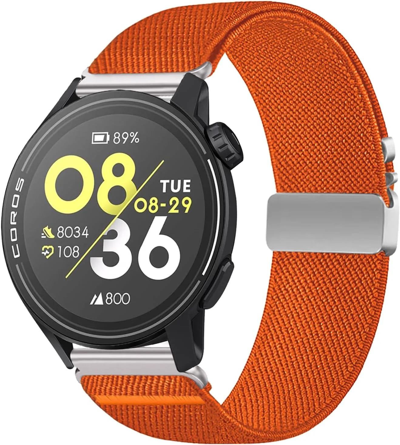 Nylon Bands 22mm Compatible with COROS PACE 3/APEX 4 42mm/APEX Pro/APEX 2 Pro/APEX 46mm/PACE Pro Adjustable Sport Replacement Straps for Women Men