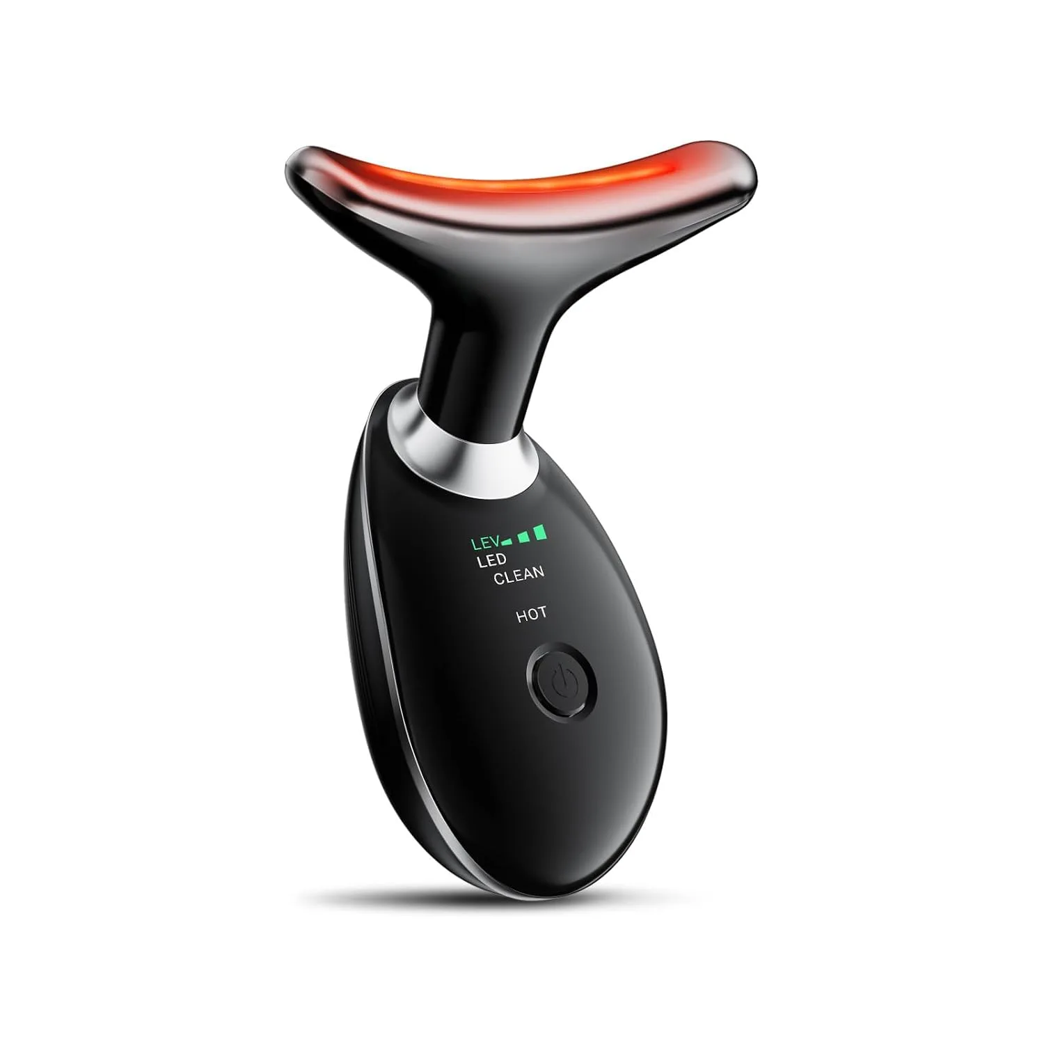 Neck Face Massager, Face Sculpting Tool, 3 Modes and Vibration for Facial Massager for Double - Chin Wrinkle,Daily Home Use, Black
