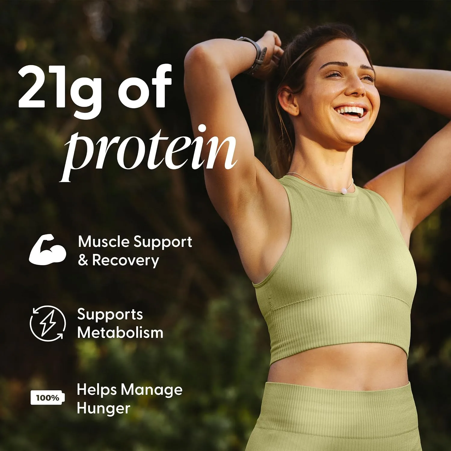 Orgain Organic Vegan 21g Protein Powder, Vanilla Bean, 2.03 lb