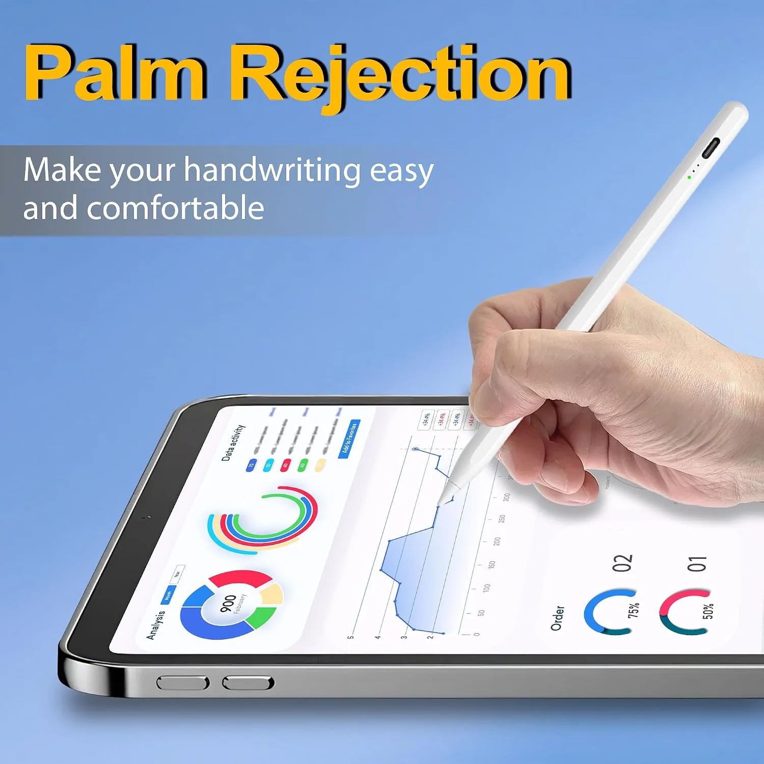 Stylus Pen for iPad 2026-2018, 15 Mins Fast Charge Pencil for Apple iPad