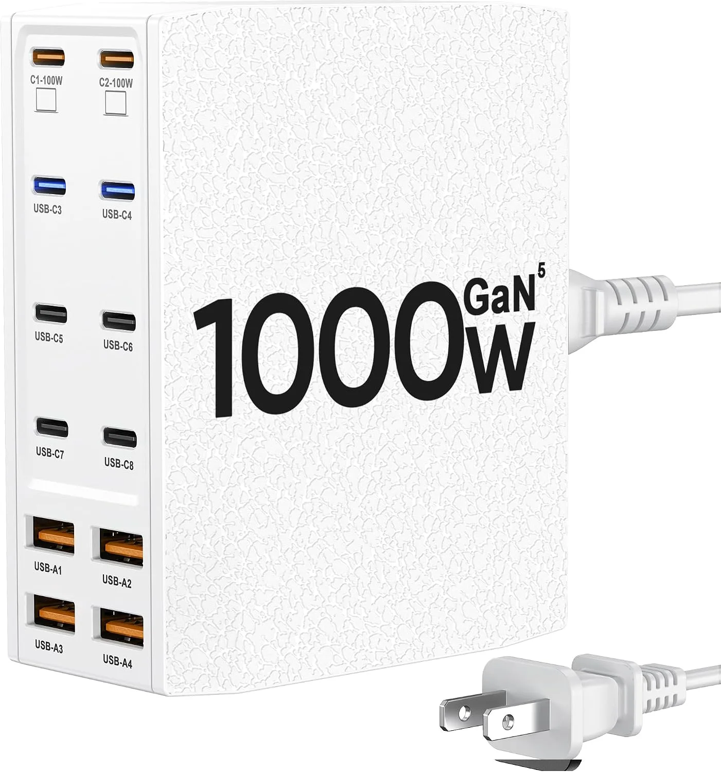 1000W USB Charging Station,12-Port USB C Charger Block with Dual 100W PD