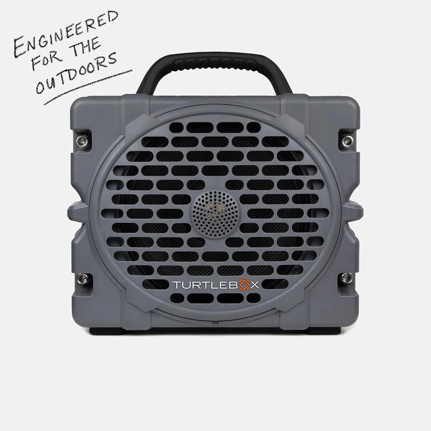 Turtlebox Grande, Largest Outdoor Bluetooth Speaker, Waterproof, Gray