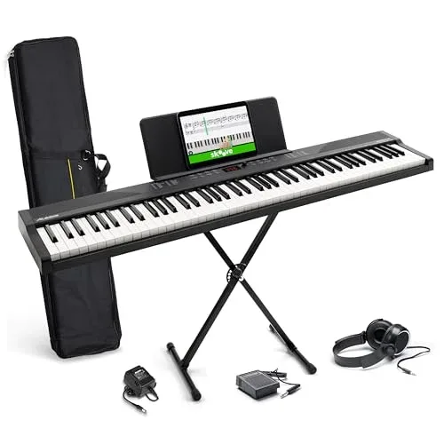Teclado Alesis Recital Play 88 teclas con accesorios
