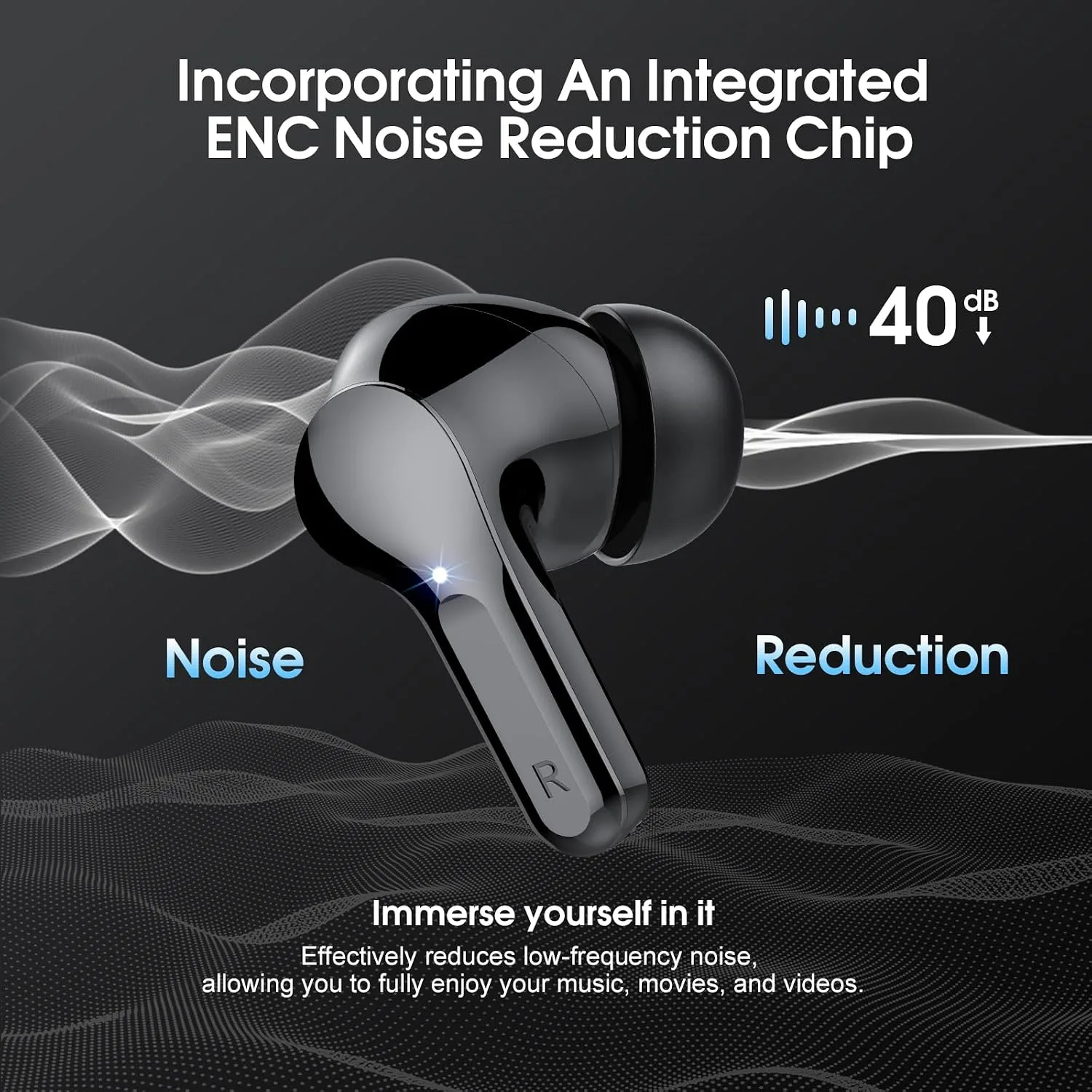 Wireless Earbuds, Bluetooth 5.4 Headphones HiFi Stereo, Bluetooth Earbuds