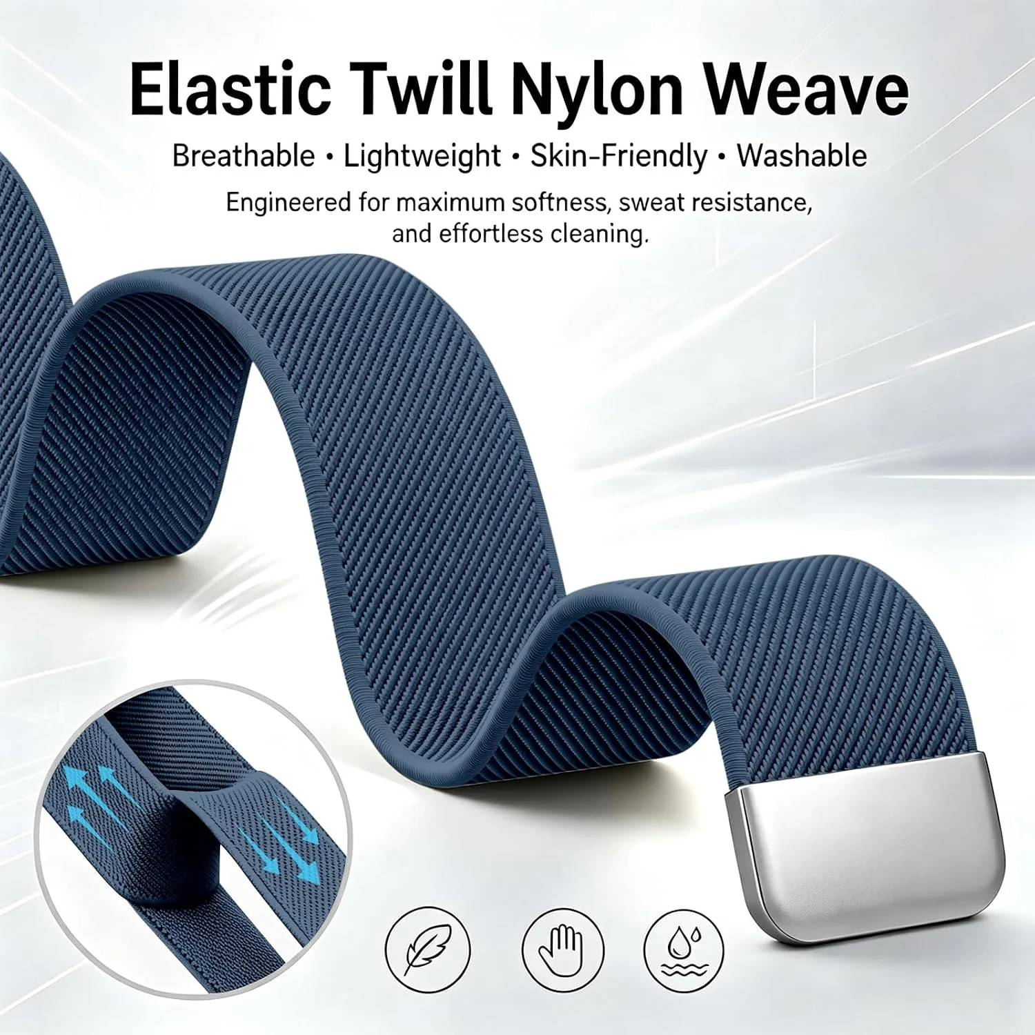 Magnetic Sport Nylon Band Compatible with Google Fitbit Air Active Band