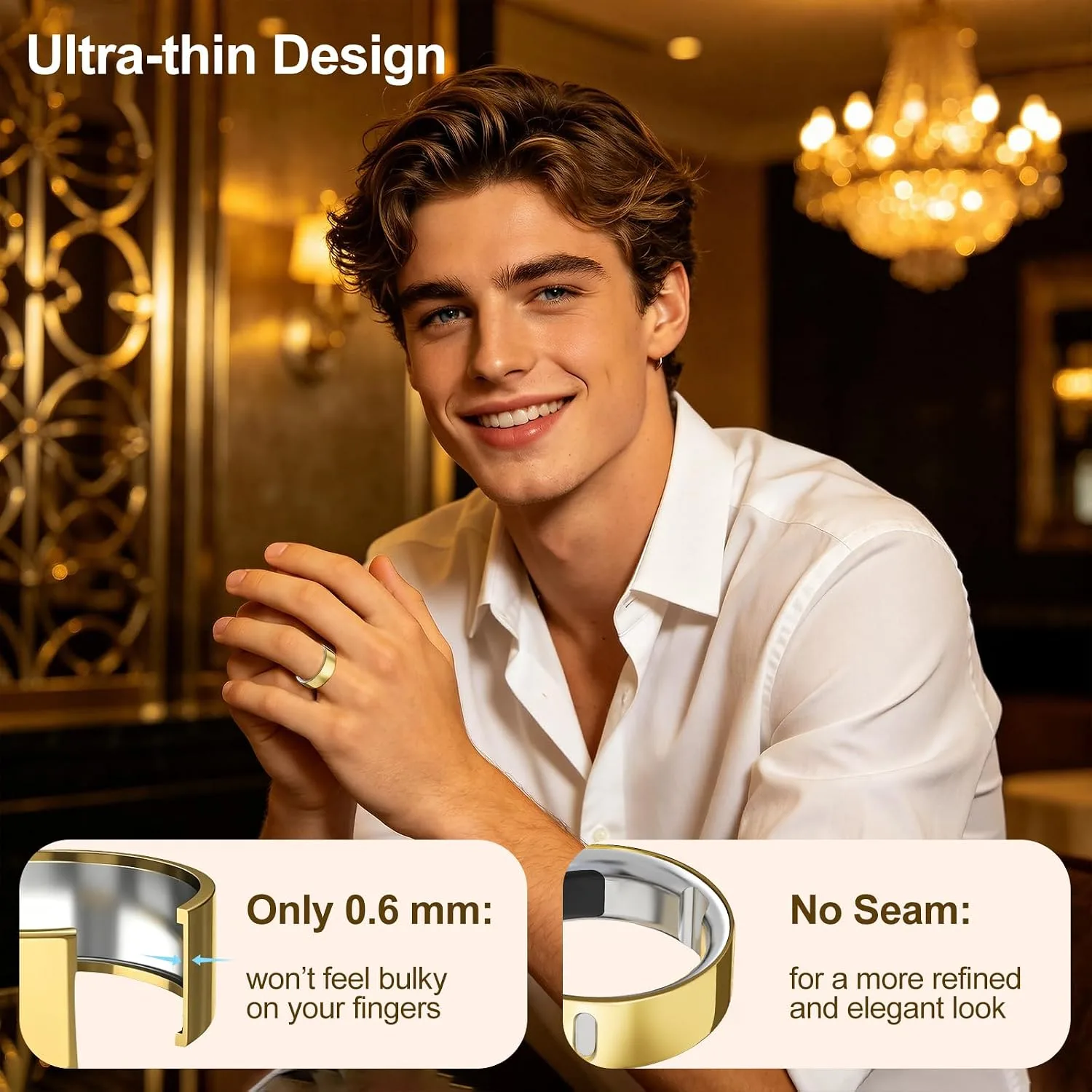 4 Pack Upgraded Ring Covers Compatible with Oura Ring Gen 4/Gen 3 Size 11
