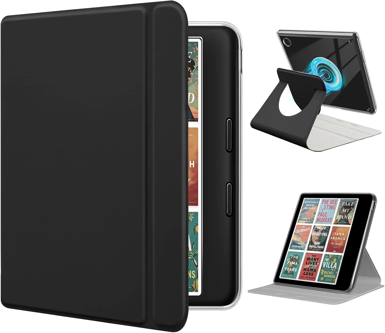 Estuche rotatorio para Kobo Libra 7" y Tolino Vision negro