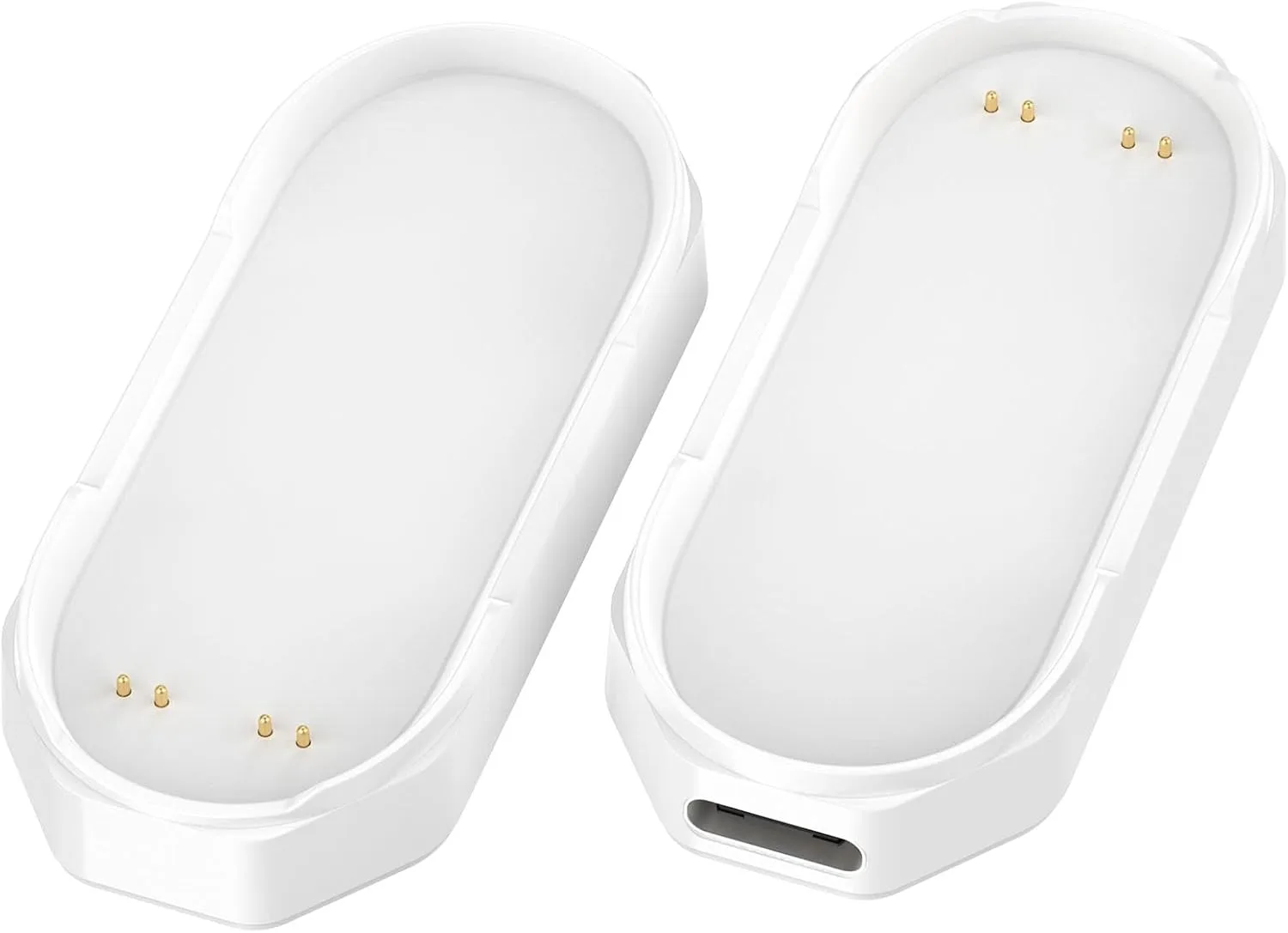 2Pack Charging Base for PLAUD Note Pin Charger, Magnetic Charging Stand USB C Charging Base for PLAUD NotePin Voice Recorder (White&White)