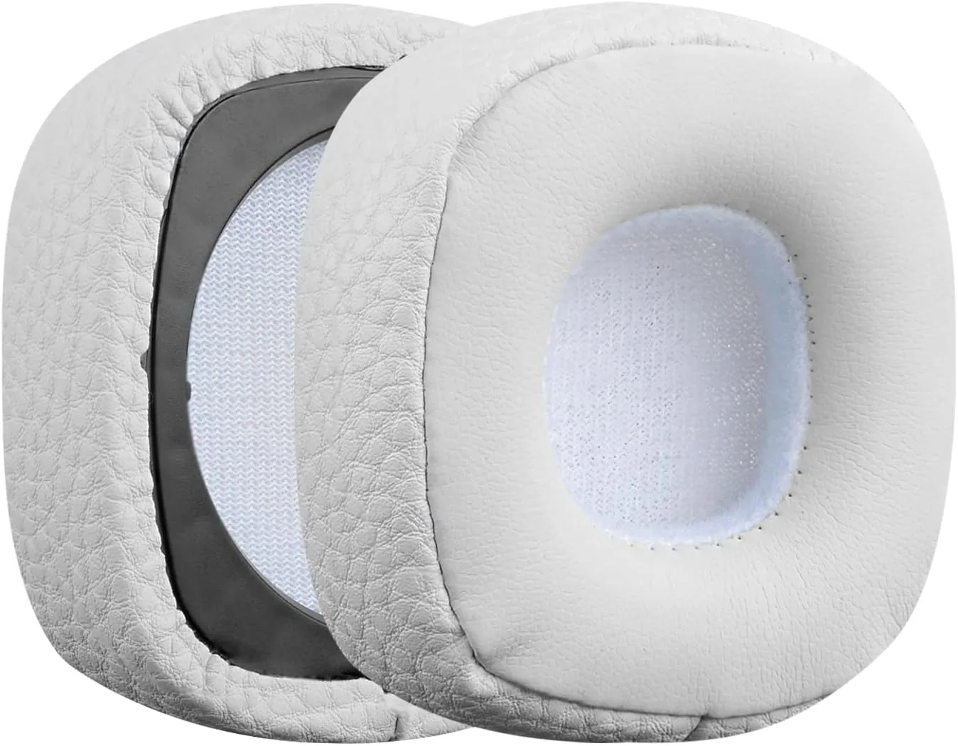 Geekria Replacement Ear Pads for Marshall Major III Wired, Major III Bluetooth Wireless, MID ANC Headphones Ear Cushions, Repair Parts (White)