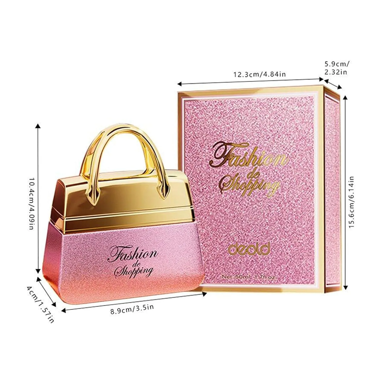 Perfumes for Women - Elegant Floral Scent Gift Set, Long-Lasting Eau de Parfum with Rose & Jasmine | Perfect Daily Perfume for Office, Date Night & Travel | Luxury Purse (1.76oz / 50ml)
