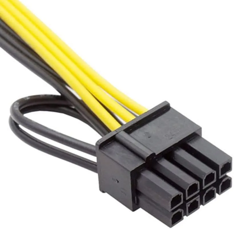 6 Pin Female to 8 Pin Male Video Card GPU Power Supply Cable (8.6inch 22cm)