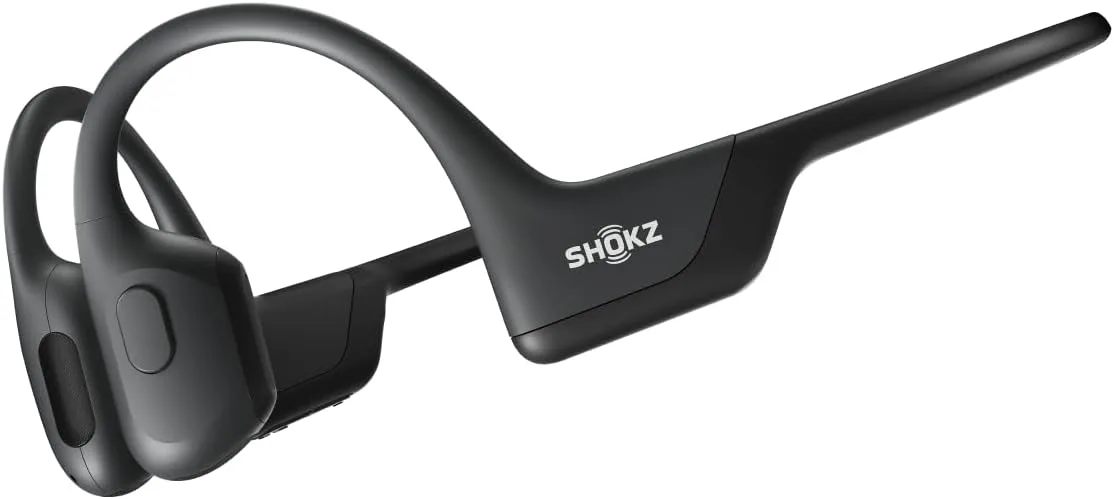 SHOKZ OpenRun Pro - Open-Ear Bluetooth Bone Conduction Sport Headphones - Sweat Resistant Wireless Earphones for Workouts and Running with Premium Deep Base - Built-in Mic, with Hair Band