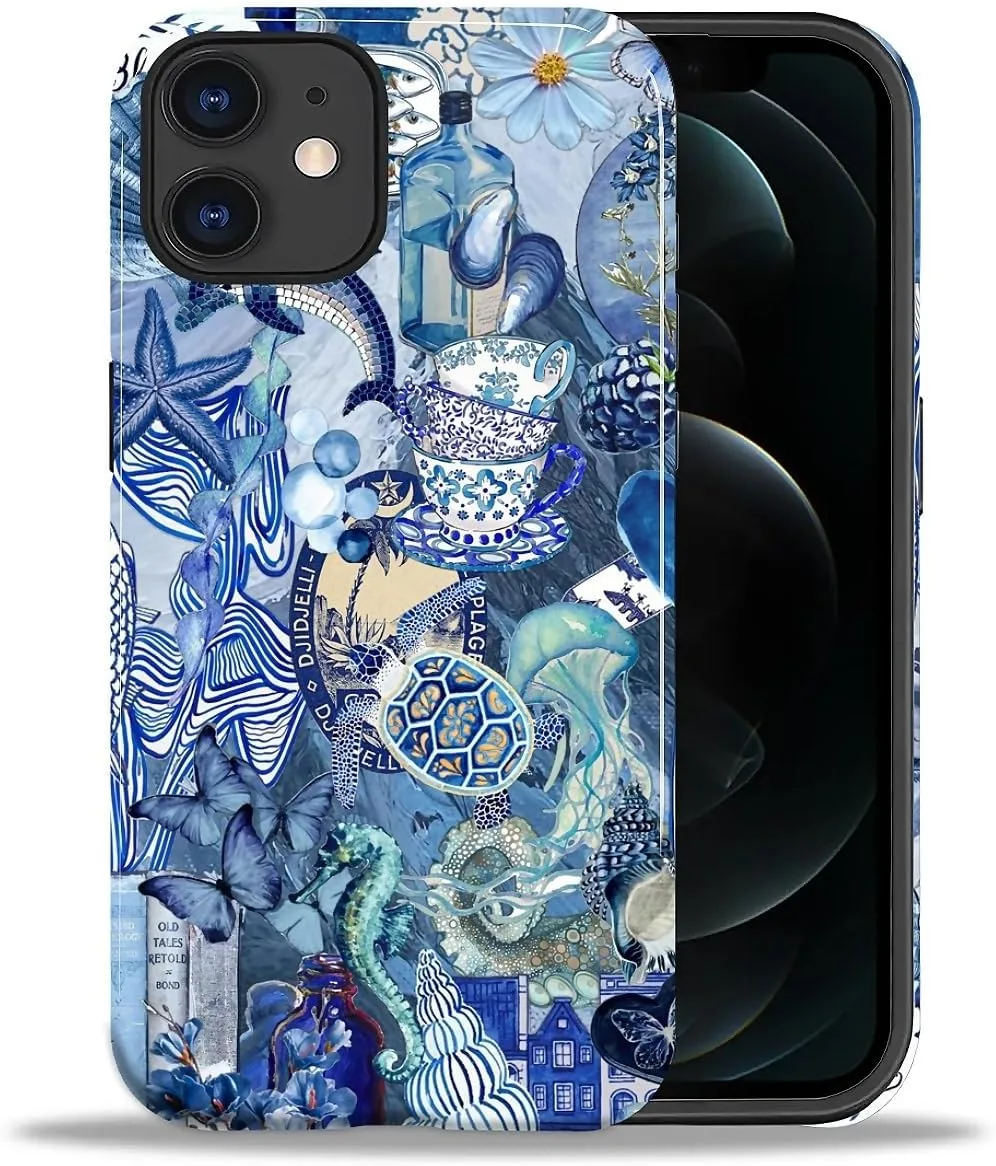 Funda para iPhone 11 Daizag diseño doble capa azul