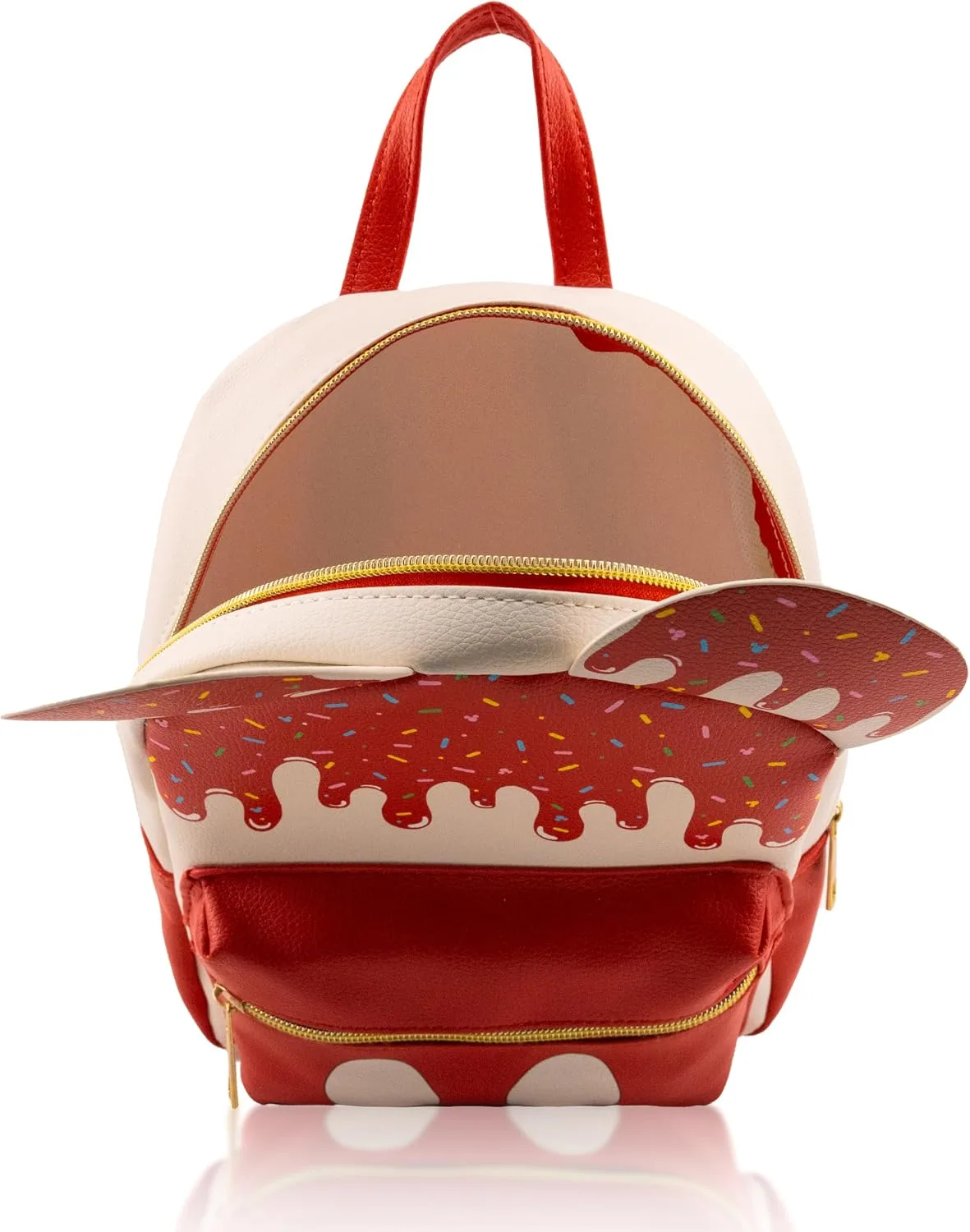 Disney Mickey Mouse Mini Backpack Purse for Kids and Adults, Cream