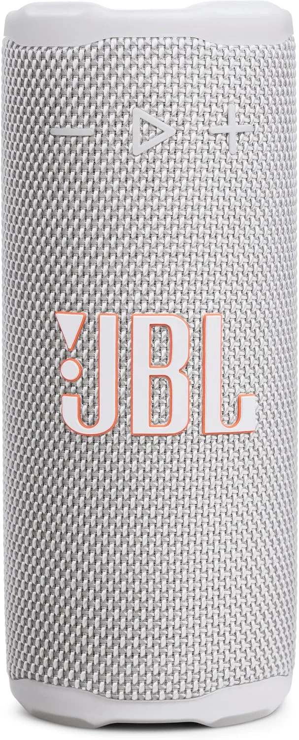JBL Grip Portable Bluetooth Speaker, Waterproof, Ambient Light - White