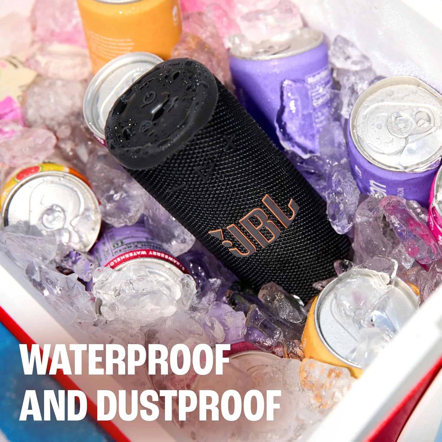 JBL Grip Portable Bluetooth Speaker, Waterproof, Ambient Light - Pink