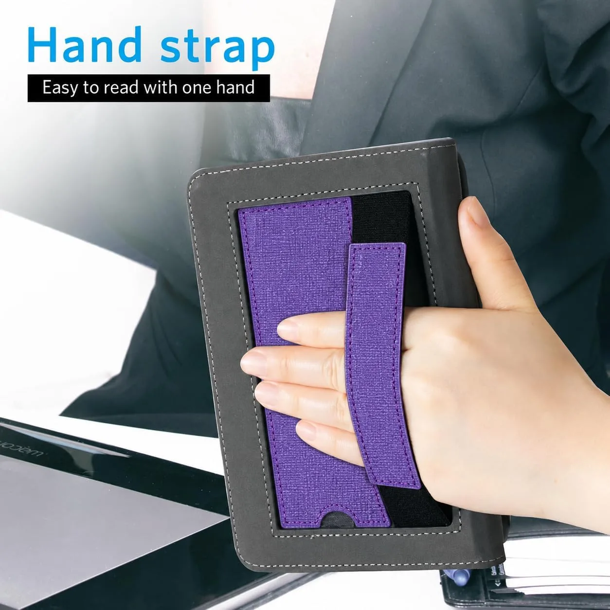CoBak 6 Inch Case with Stand, not for iPad(A0J28), Fabric Purple