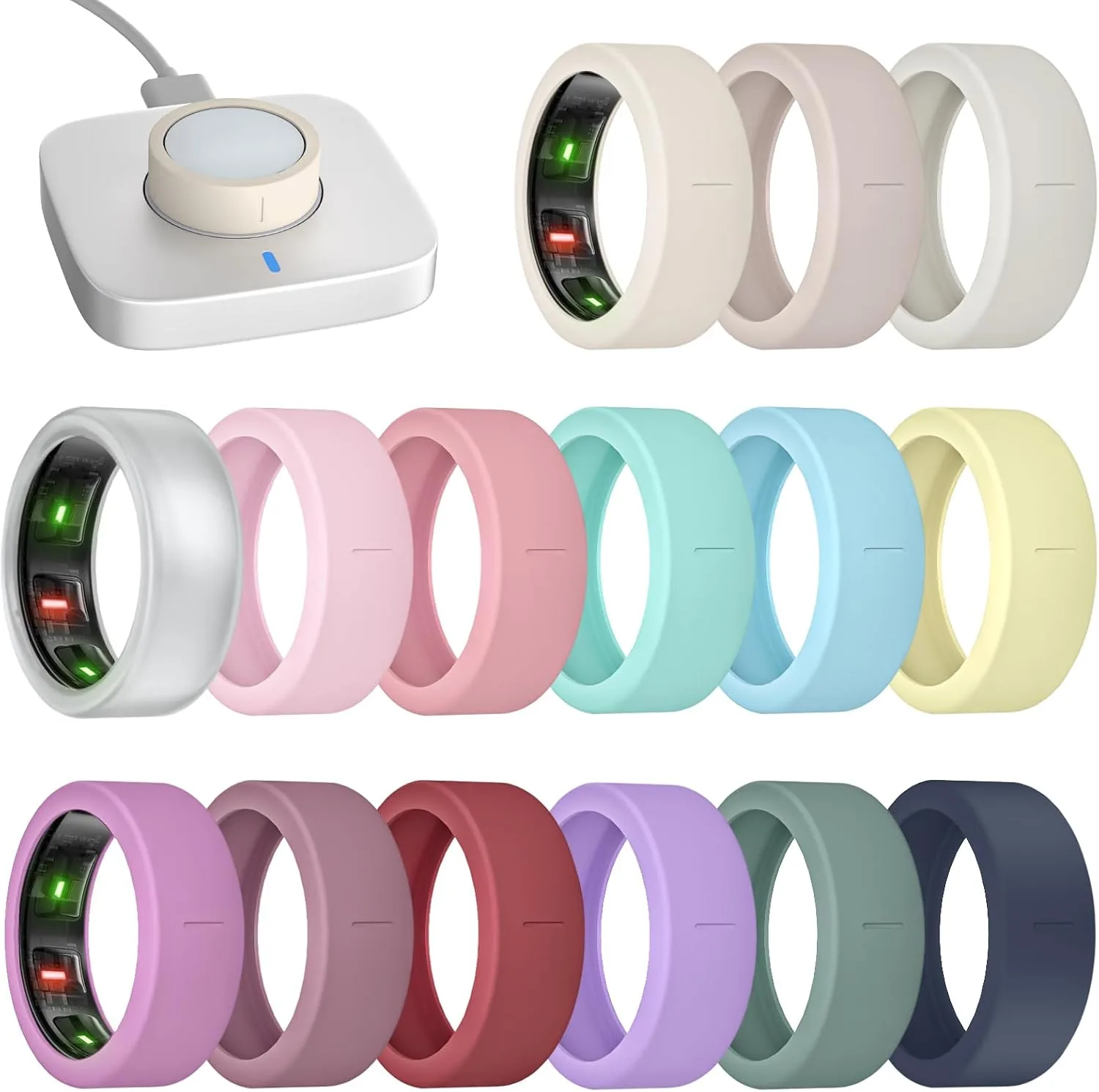 Protector para anillo Bandrain compatible con Oura Ring Gen 4/4 Ceramic/Gen 3 pack 15