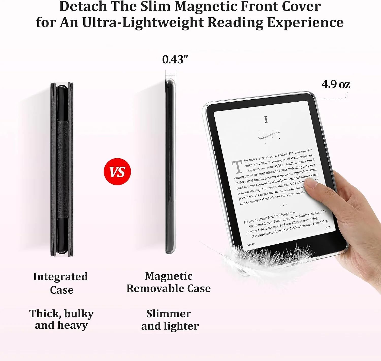 SESENSE Magnetic Case for 7'' Kindle Paperwhite 12th Gen 2024 & Colorsoft