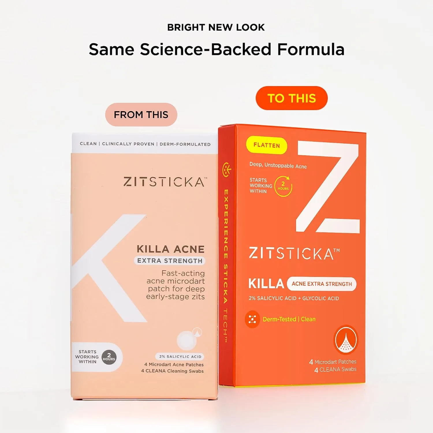 ZitSticka Killa Acne Extra Strength Microdart Pimple Patches For Face, 4 Ct