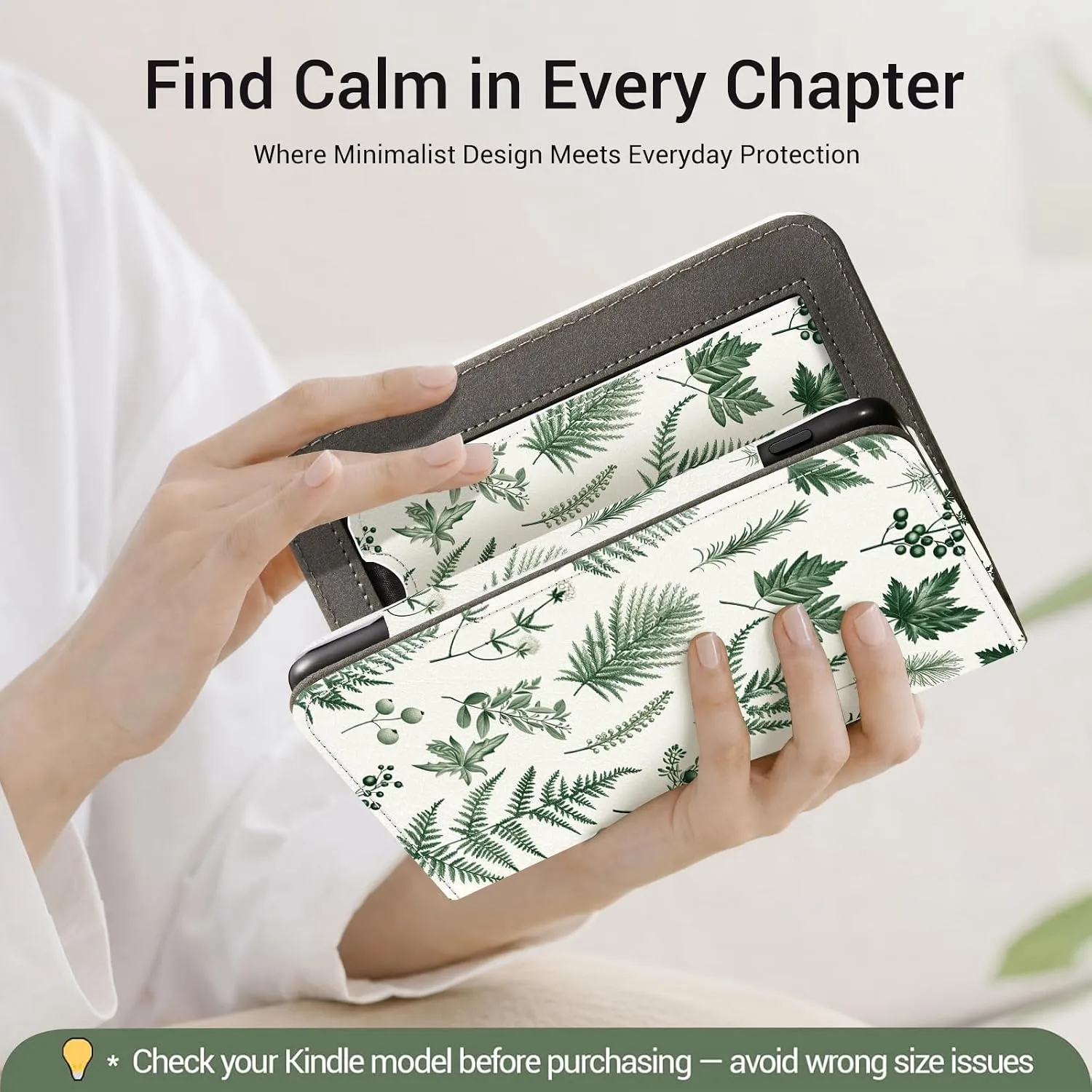 CoBak 6 Inch Case with Stand, not for iPad(A0J28), Nature Notes