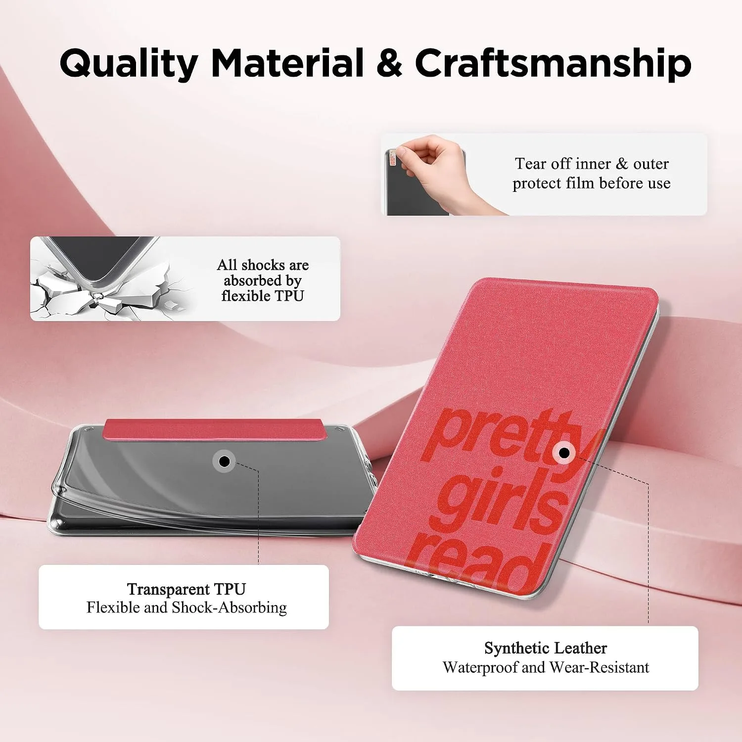 SESENSE Magnetic Case for 7'' Kindle Paperwhite 12th Gen 2024 & Colorsoft