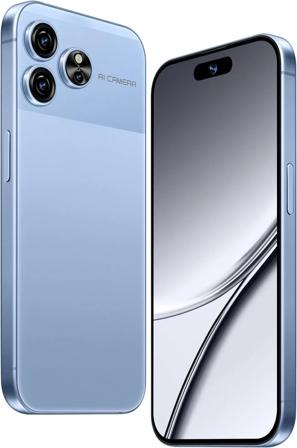 Unlocked Cell Phones Smartphone Android 13 Phones 8+256GB/6.8" HD Screen/Dual SIM/108MP+48MP Camera/6800 mAh/Built-in Pen (Light Blue)