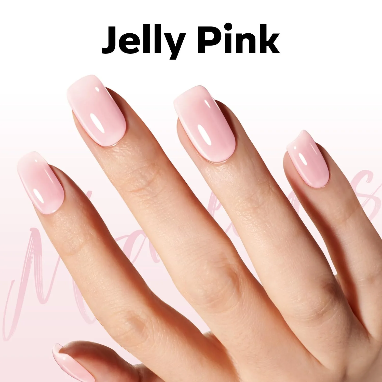 modelones Pink Gel Nail Polish Jelly Nude Pink Gel Polish
