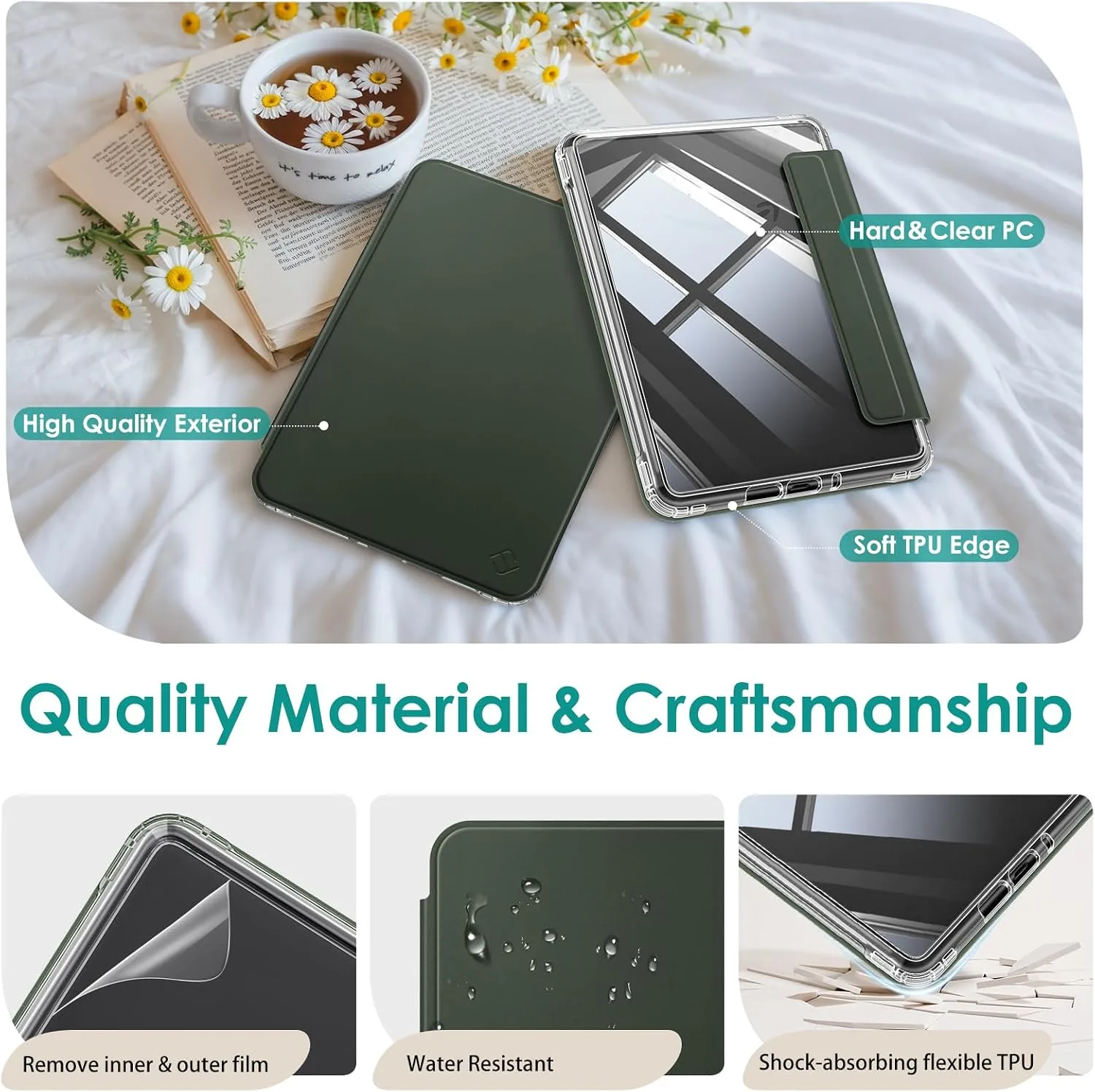 Fintie Detachable Case for Kindle Paperwhite 12th Gen 2024/Kindle Colorsoft