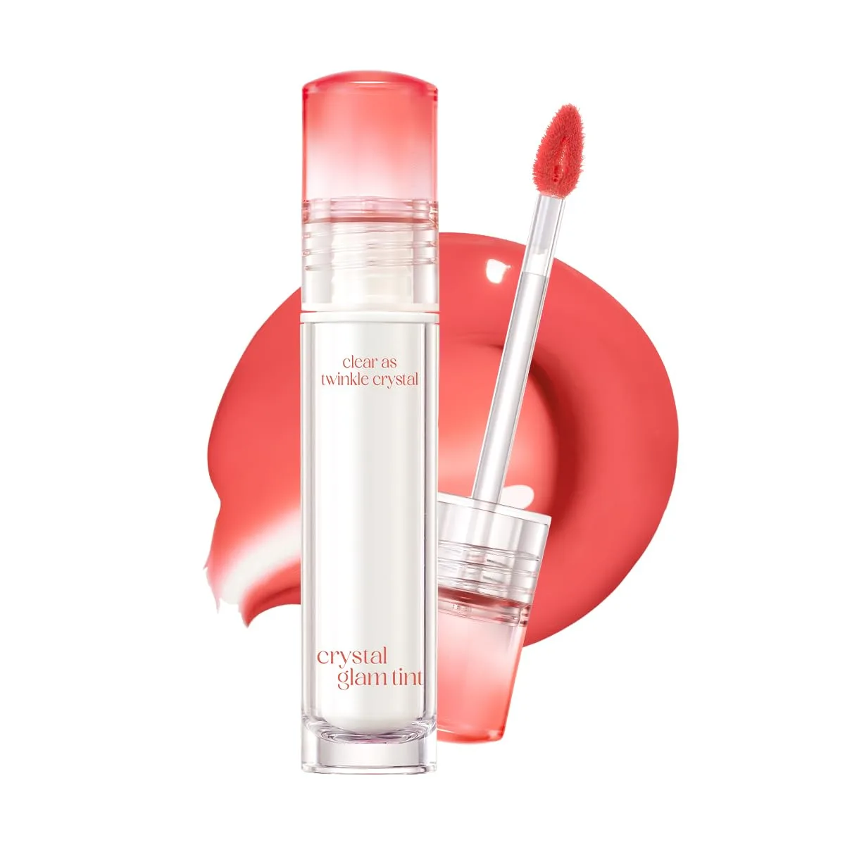 CLIO Crystal Glam Tint, Glossy Lip Tint with Glass-Like Shine, Lightweight Buildable Lip Stain, Long-Lasting Pigmented Color, Non-Sticky, Korean Lip Tint, Safe for Sensitive Lips (006 DAILY MAUVE)
