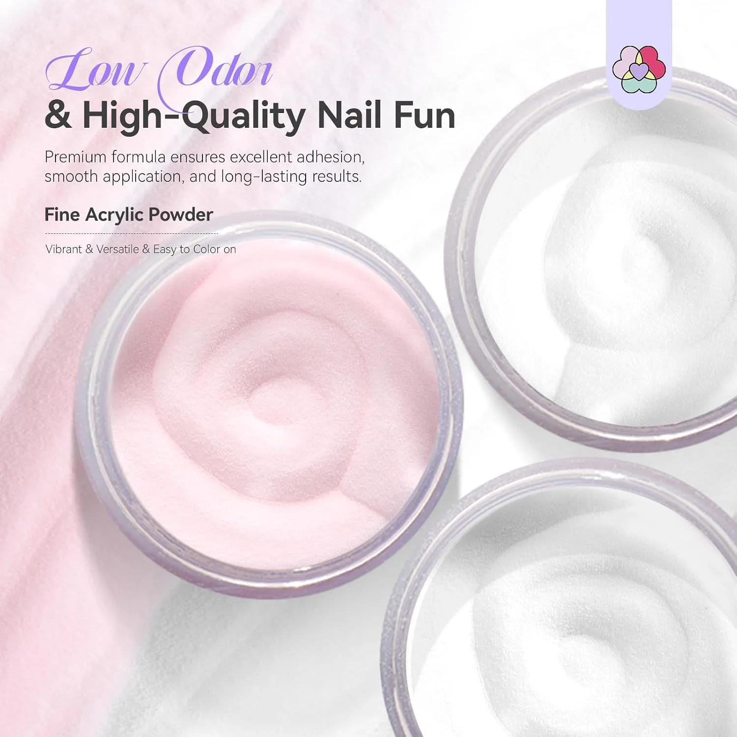 SAVILAND Acrylic Nail Kit for Beginners with Everything, Clear White Pink