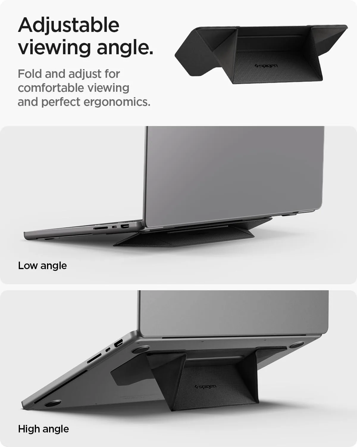 Spigen Slim Fold Adhesive Laptop Stand Foldable Portable